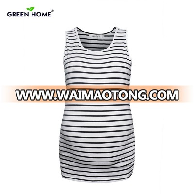 Green Home Summer Pregnancy Camis Solid Maternity Tank Tops Elastic Sleeveless Gravida Shirt Clothes for Pregnant Women Vest